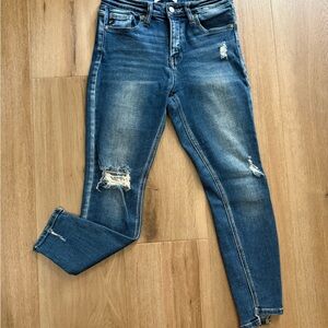Distressed Blue Women's Jeans